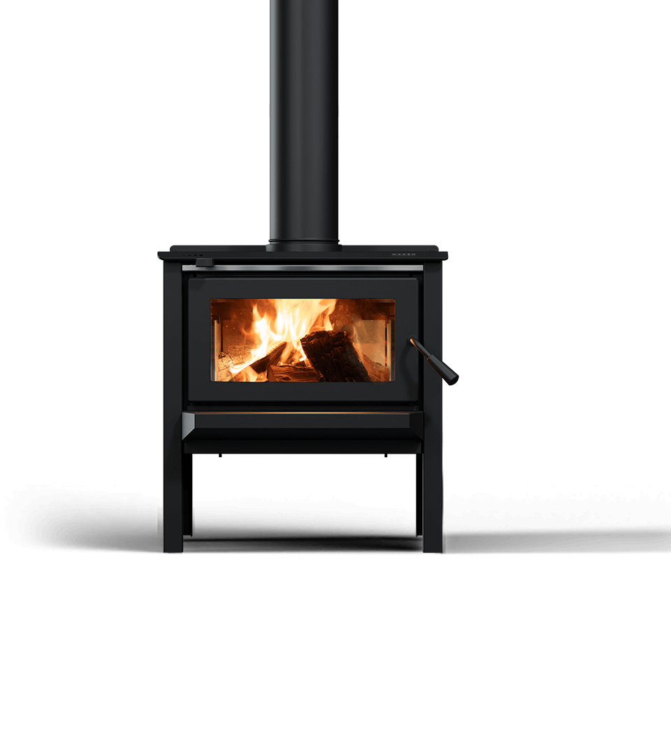 Maxen Henley 250 with Leg Base Wood Fireplace