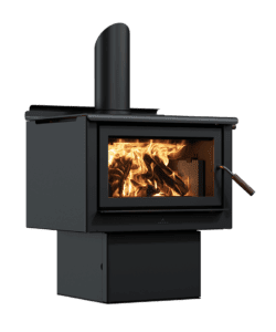Maxen Kinmont 450 with Pedestal Base Wood Fireplace