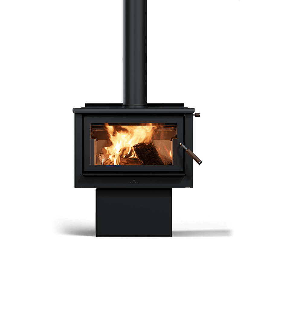 Maxen Kinmont 450 with Pedestal Base Wood Fireplace