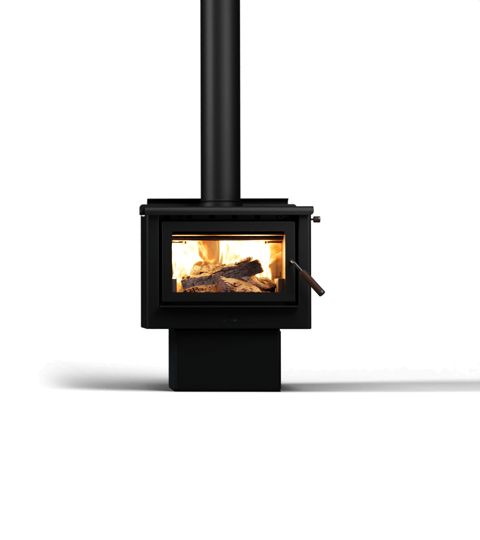 Maxen Kinmont 350 with Pedestal Base Wood Fireplace