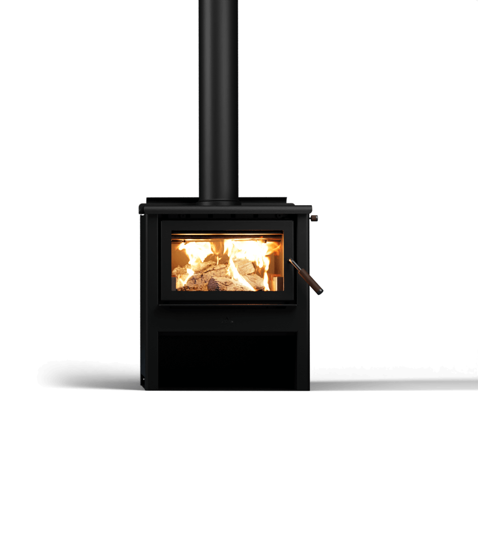 Maxen Kinmont 350 with Wood Stacker Base Wood Fireplace